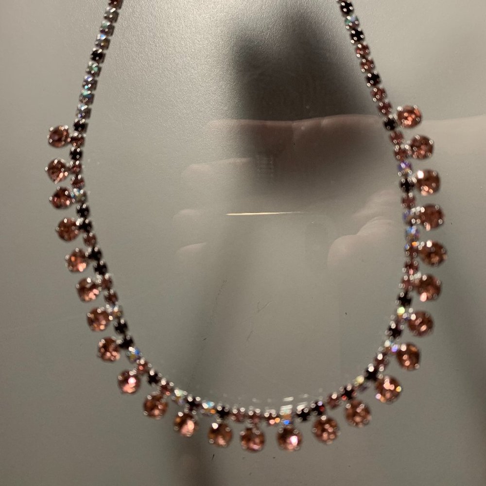 Paparazzi Ritzy Rhinestones Purple Necklace with Adjustable Clasp Closure